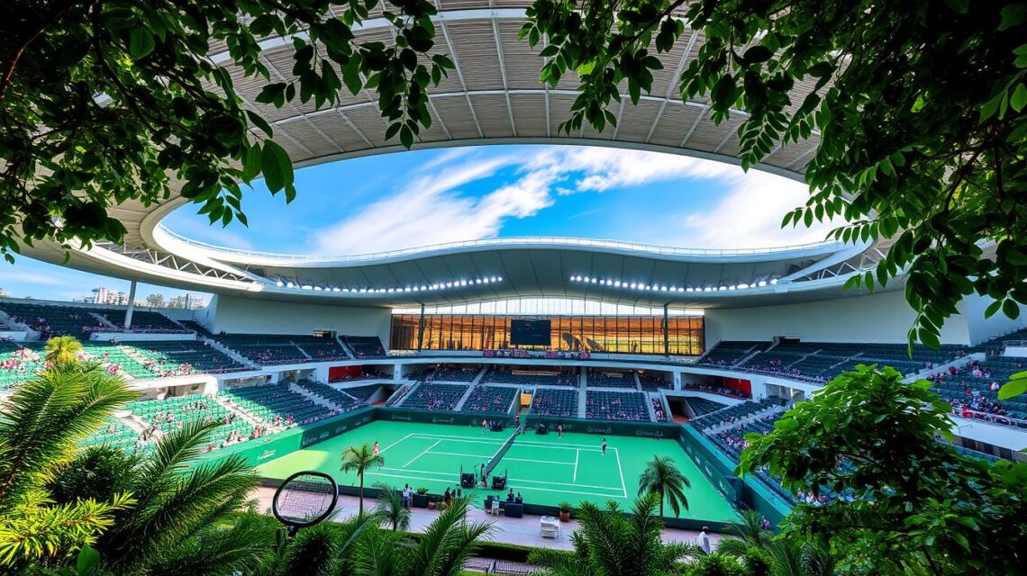 tennis indoor senayan,gambar tennis indoor stadium senayan,tennis indoor stadium